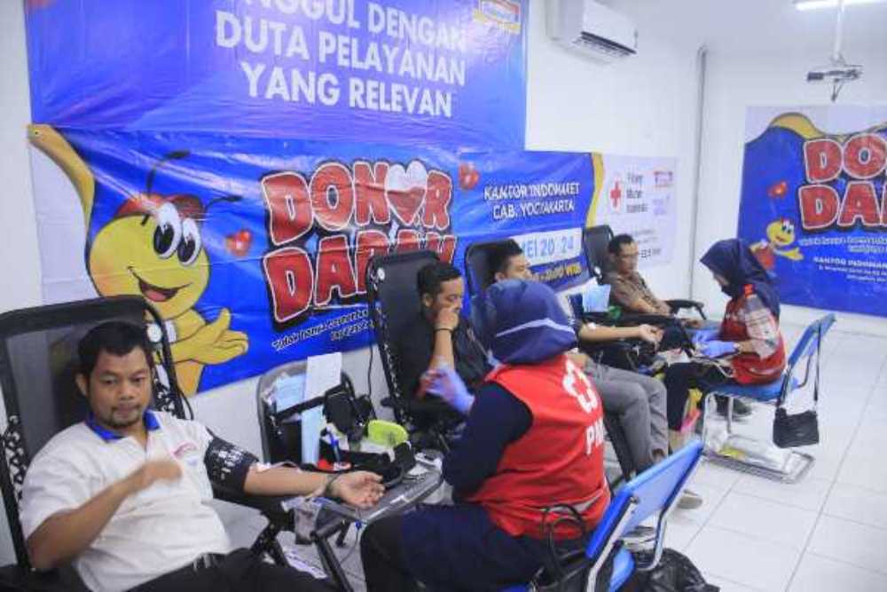 Turut Sumbang Stok Darah PMI, Indomaret Kembali Gelar Donoh Darah