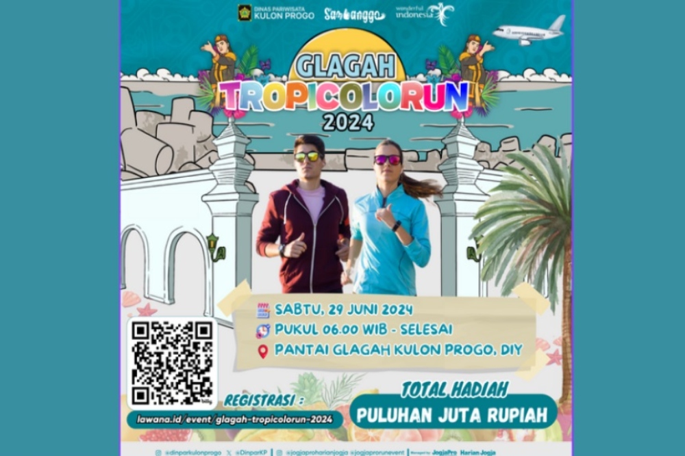 Glagah Tropicalrun, 5 Kilometer Penuh Pemandangan Indah