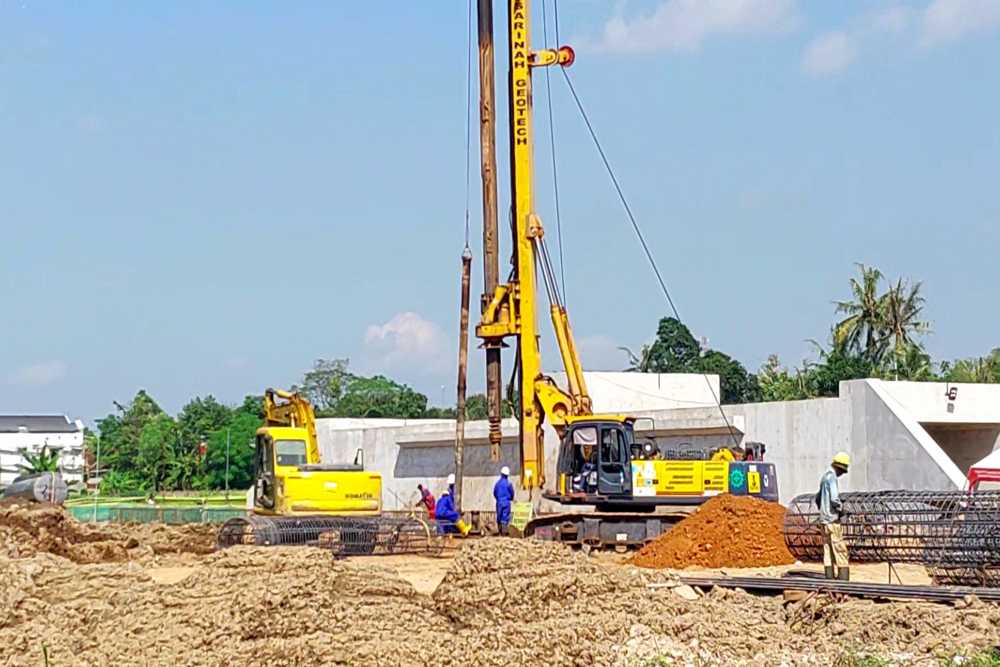 Bentuk Konstruksi Tol Jogja-Solo Trihanggo-Junction Sleman Mulai Terlihat