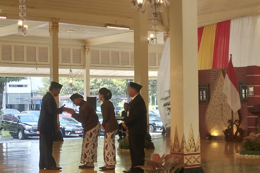 Ini Pesan Sultan HB X untuk Setya Nugraha yang Dikukuhkan Menjadi Kepala BPKP DIY