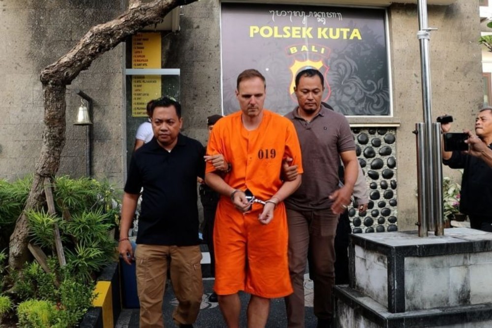 WNA Jerman Ditangkap Usai Pukul Pengendara Motor di Bali