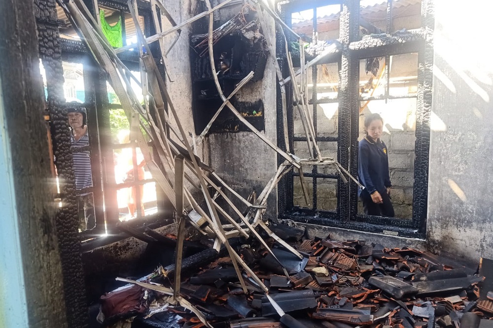 Rumah Warga Bawuran Bantul Terbakar, Uang Tunai Rp10 Juta di Lemari Ikut Ludes