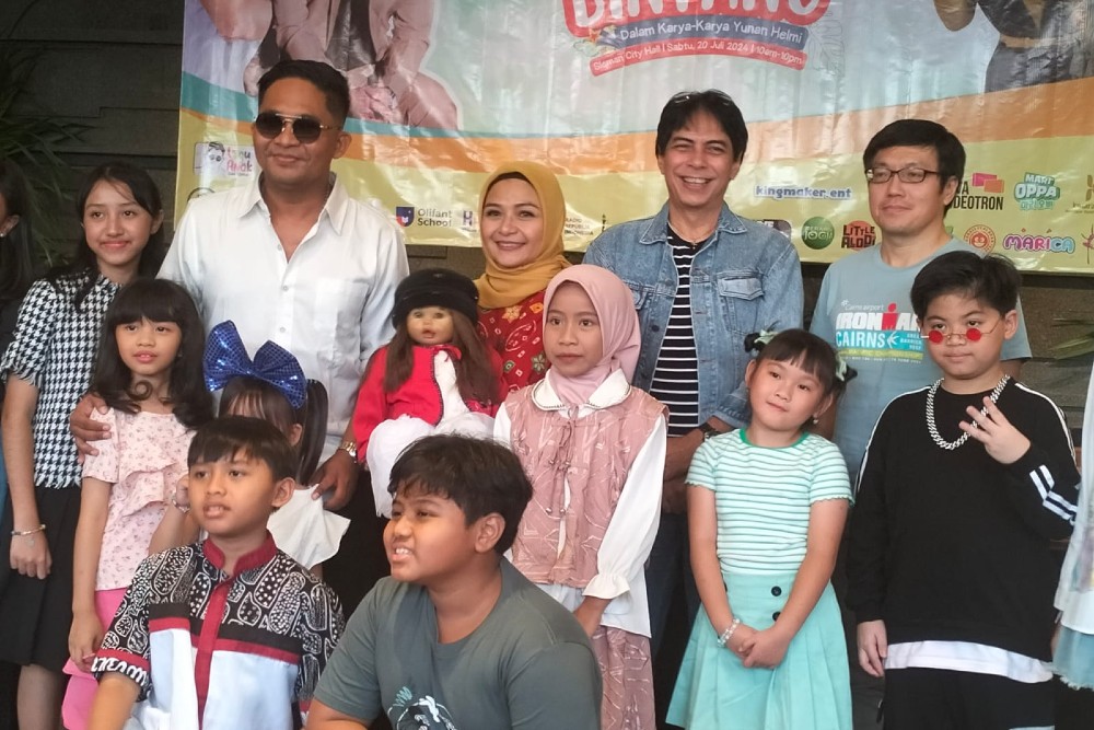 Mantan Penyanyi Cilik Ria Enes dan Boneka Suzan Tampil di Konser Lagu Anak Sang Bintang