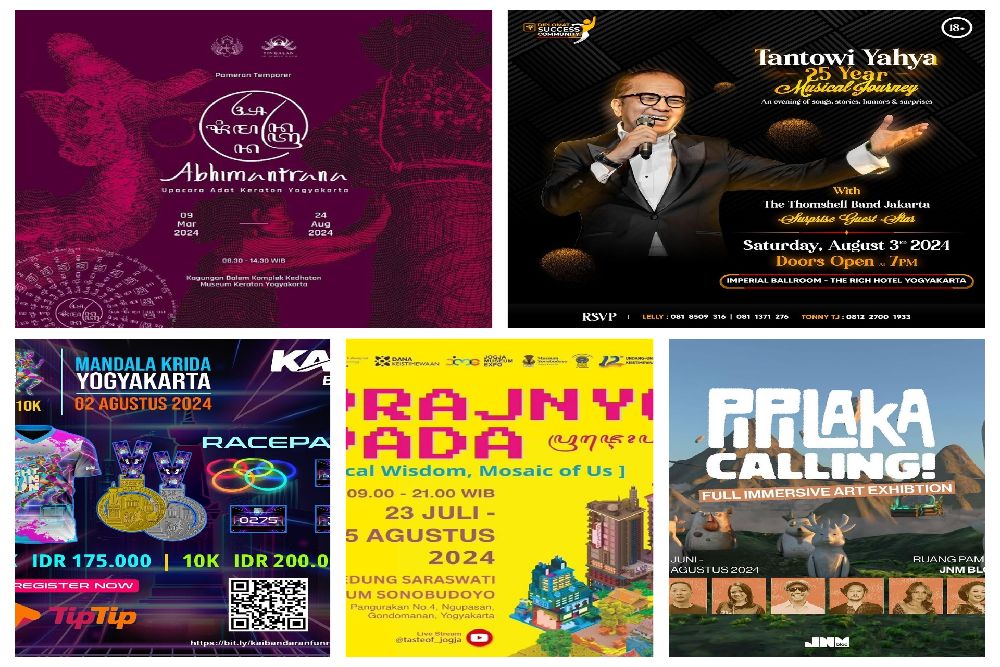 Jadwal Event di Jogja Selama Agustus 2024, dari Pameran hingga Konser Musik