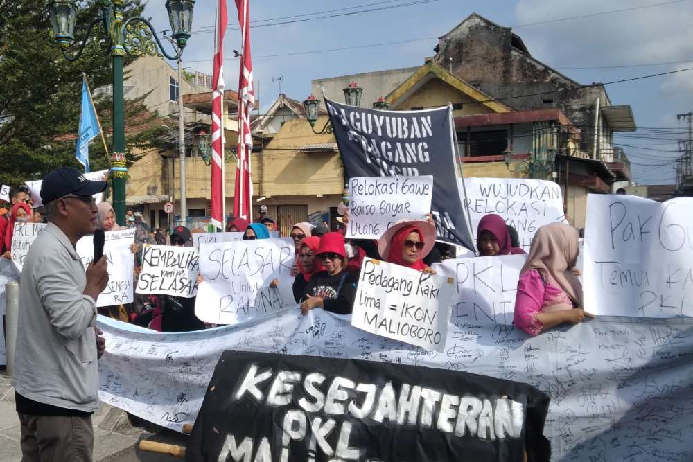 Pedagang Teras Malioboro 2 Kembali Unjuk Rasa, Kini Dilakukan Kepatihan