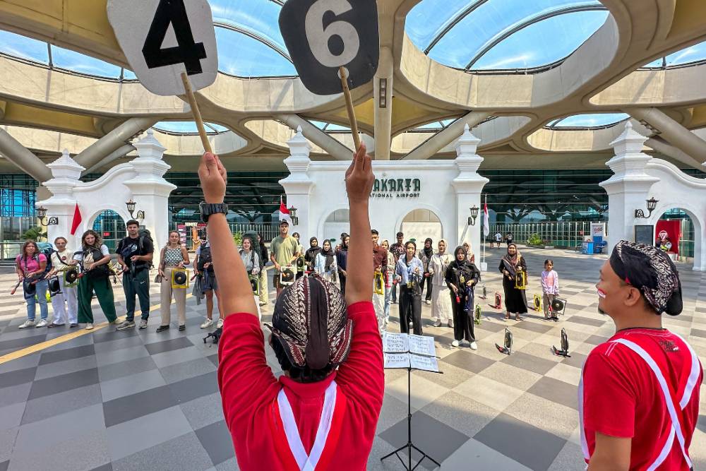 Bandara YIA Bersolek Nuansa Merah Putih Memeriahkan Kemerdekaan Indonesia