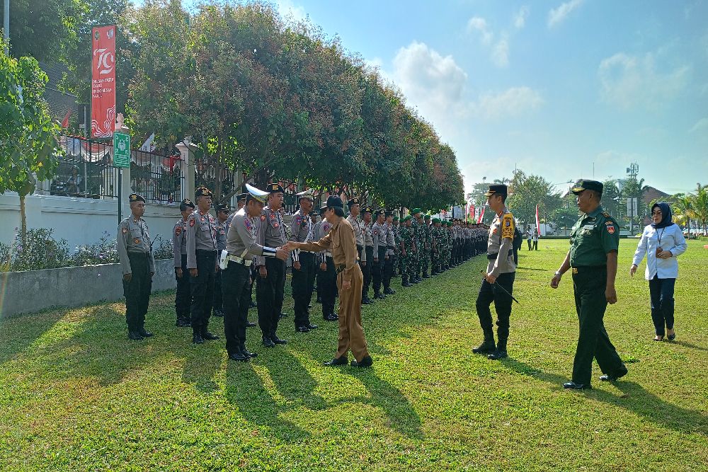 Amankan Pelaksanaan Pilkada, Pemkot Joga Gelar Apel Pasukan Operasi Mantap Praja 2024