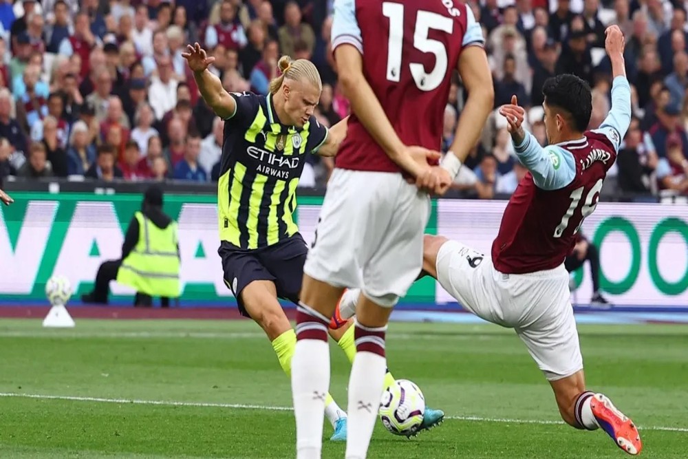 Hasil West Ham vs Man City Liga Inggris: Skor 1-3, Erling Haaland Hattrick