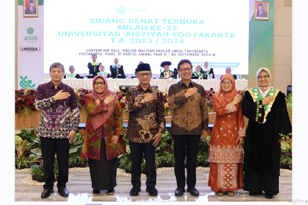 UNISA Yogyakarta Gelar Sidang Senat Terbuka dan Dihadiri Menkes RI