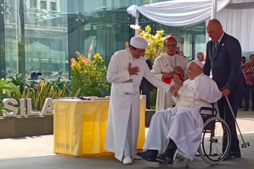 Paus Fransiskus Berkati Terowongan Silaturahmi Hubungkan Masjid Istiqlal dan Gereja Katedral