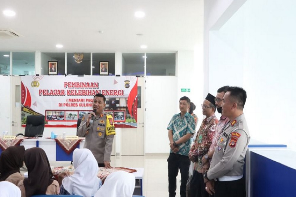 Polres Kulonprogo Undang Puluhan Siswa Ikut Pembinaan Pelajar Kelebihan Energi