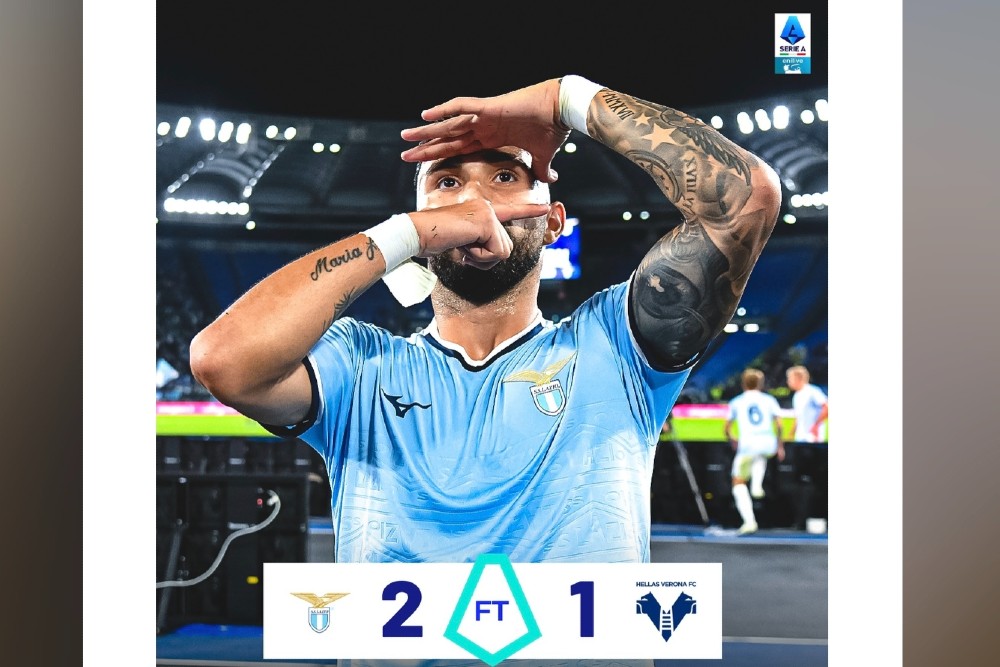 Hasil Lazio vs Verona Skor 2-1: Biancocelesti Menang, Peringkat 6 Klasemen Serie A Liga Italia 2024/2025