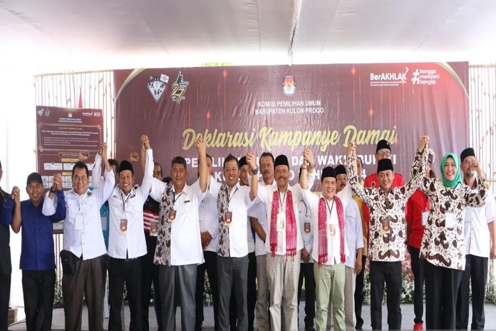 Tiga Paslon Pilkada Kulonprogo Diminta Jaga Ketentraman dan Ketertiban Selama Masa Kampanye