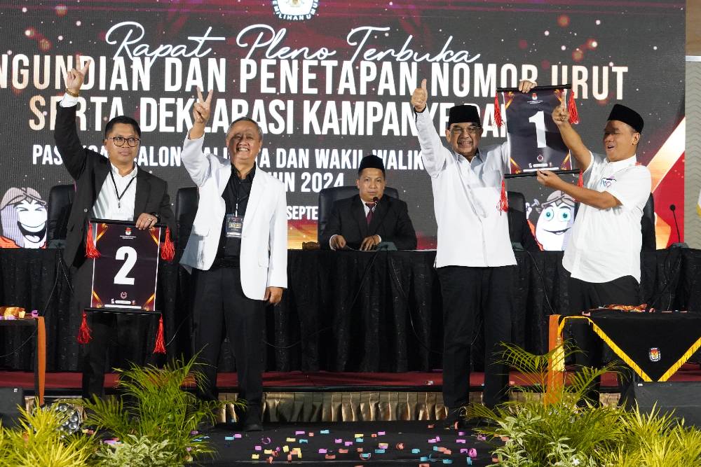 KPU Kota Magelang Umumkan Nomor Urut Pasangan Calon dalam Pilkada 2024