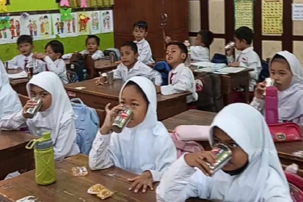 Sudah Berjalan 3 Hari, Pelaksanaan Uji Coba Makan Siang Gratis di Bantul Berjalan Lancar