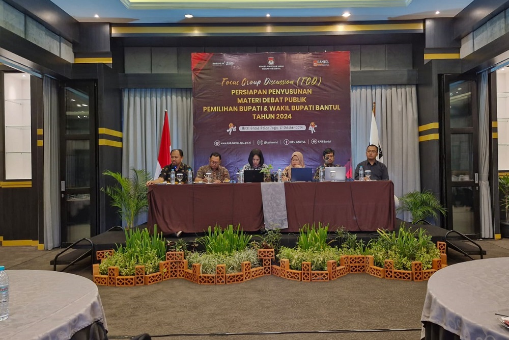 Gandeng Berbagai Pihak, KPU Bantul Susun Materi Debat Paslon Pilkada 2024