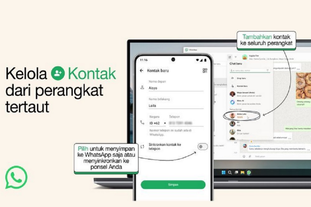 WhatsApp Punya Fitur Baru Memudahkan Pengelolaan Kontak