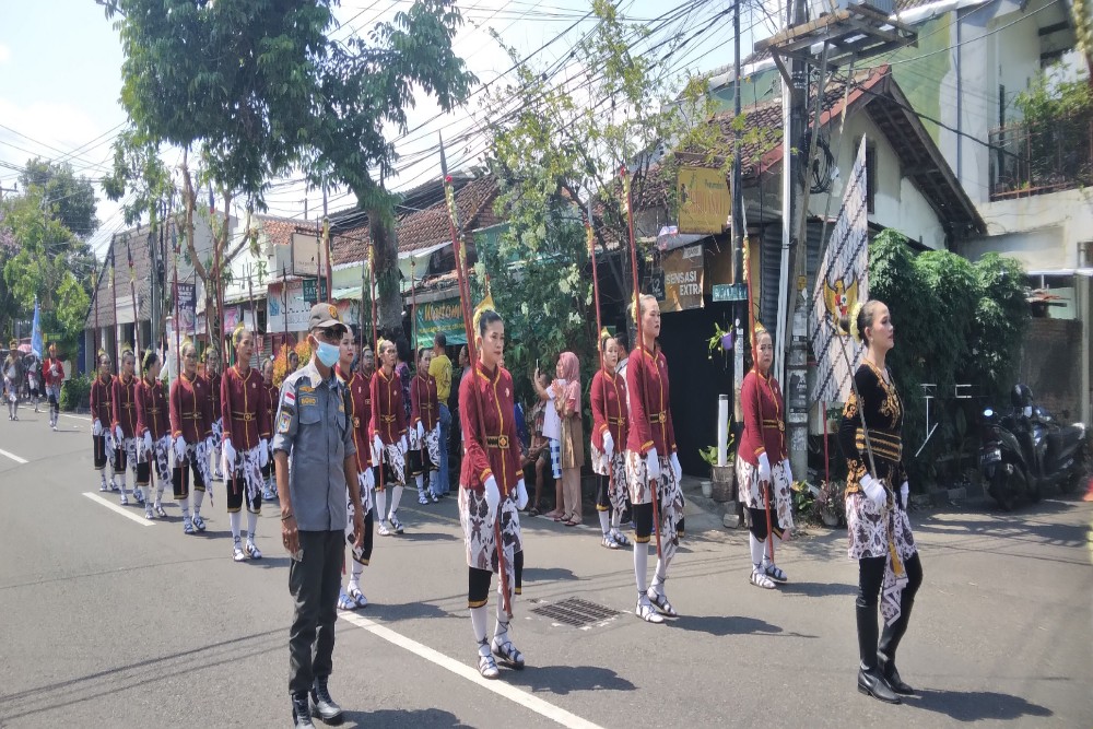 30 Kelompok Bregada Tampilkan Atraksi Sepanjang Jalan Kenari Jogja