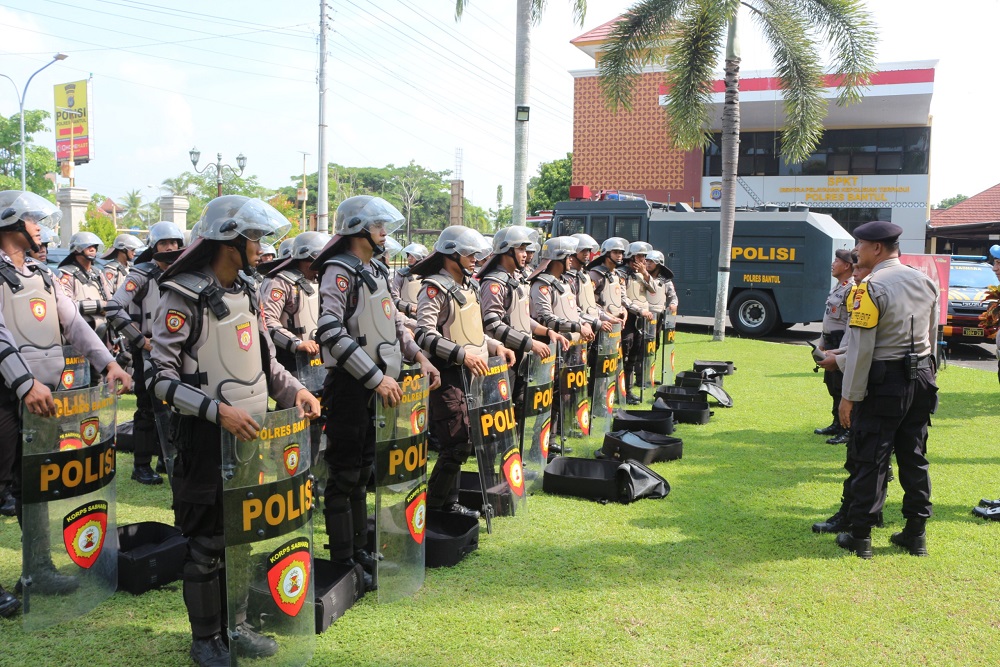 Polres Bantul Kerahkan 228 Personel untuk Mengamankan Masa Tenang Pilkada 2024