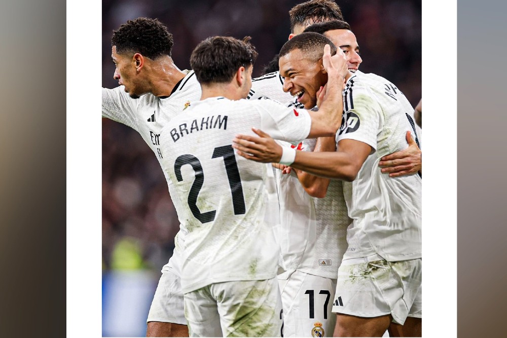 Los Blancos Dekati Barcelona di Klasemen Liga Spanyol 2024/2025