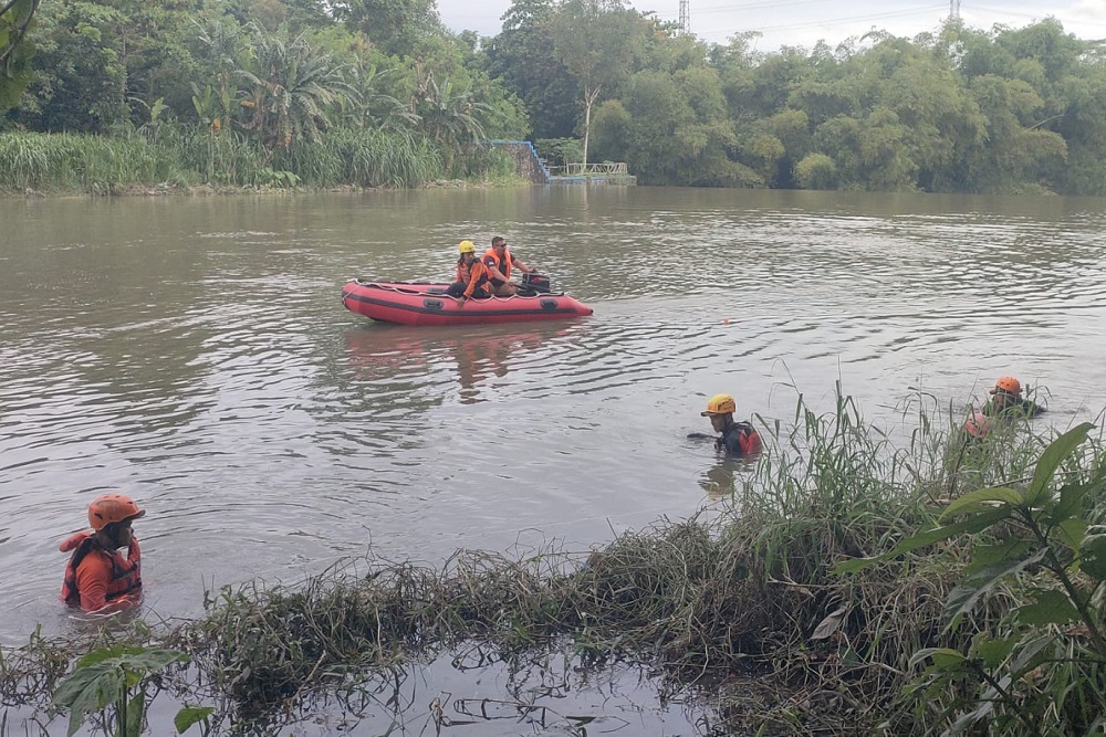 Hari Keempat, Tim SAR Gabungan Lanjutkan Pencarian Balita yang Hilang Tenggelam di Sungai Belik Bantul