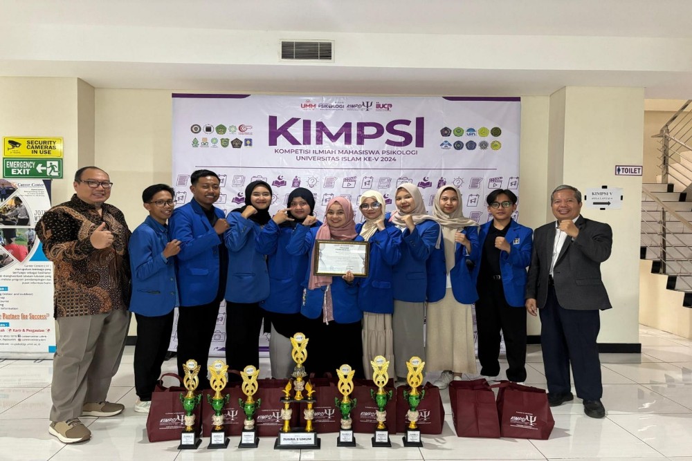 Mahasiswa Psikologi UII Raih Juara Umum di Ajang Kimpsi 2024