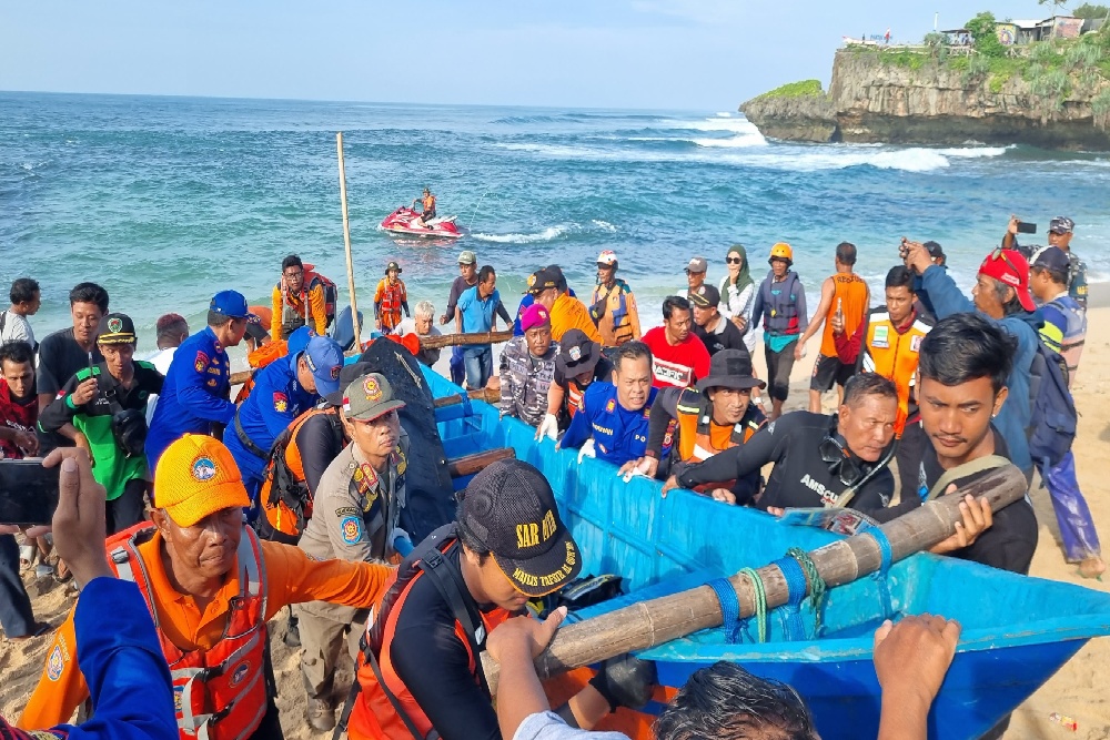 Bahaya Rip Current Mengintai di Hampir Semua Pantai di Gunungkidul, Begini Tips dari Tim SAR