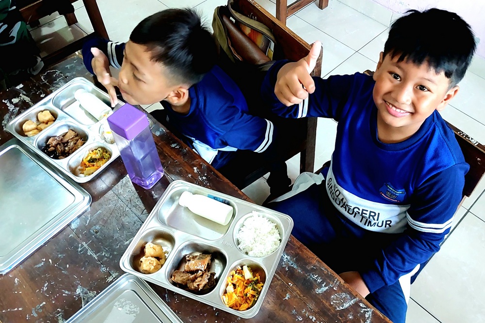 Lanud Adisutjipto Hari Ini Mulai Uji Coba Makan Bergizi Gratis, Ini Sekolah Sasaran dan Menunya