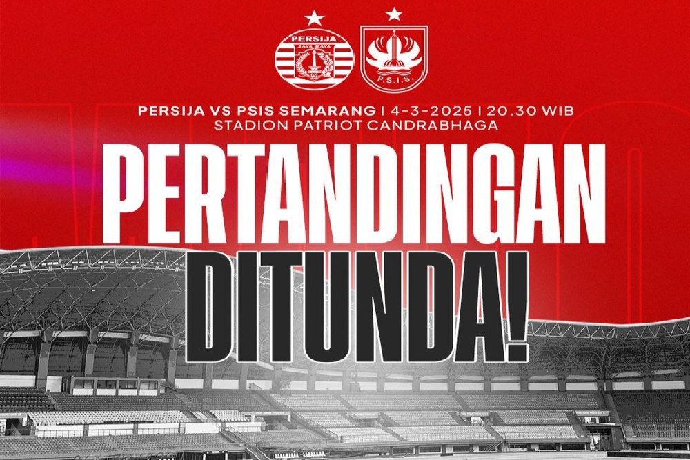 Dampak Banjir Bekasi, Laga Persija Jakarta vs PSIS Semarang Malam Ini Resmi Ditunda