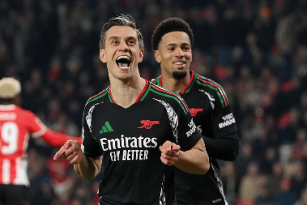 16 besar Liga Champions 2024/2025: Arsenal Pesta 7 Gol di Markas PSV Eindhoven