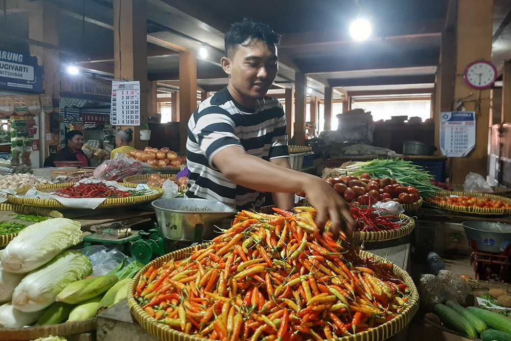 Harga Cabai Rawit Merah di Kota Jogja Masih Mahal Mencapai Rp85.000 per Kilogram