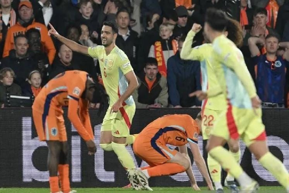 UEFA Nations League: Belanda Hanya Bisa Tahan Imbang Spanyol, Skor 2-2