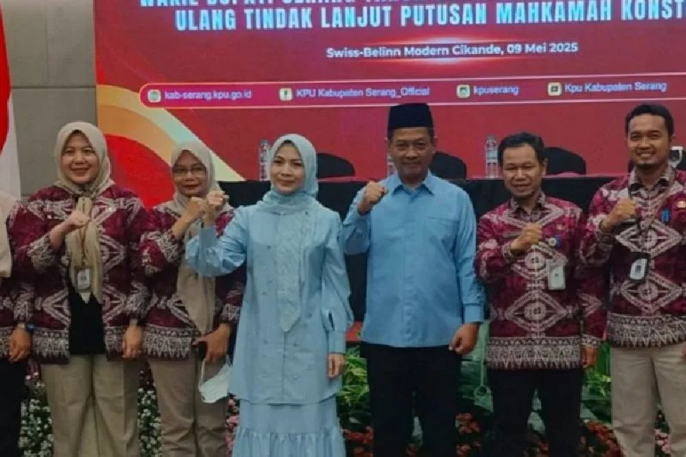KPU Tetapkan Istri Mendes PDT Sebagai Bupati Serang Hasil PSU