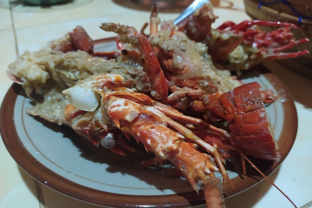 Kolaborasi Tiwul dan Lobster, Sajian Unik di Gunungkidul