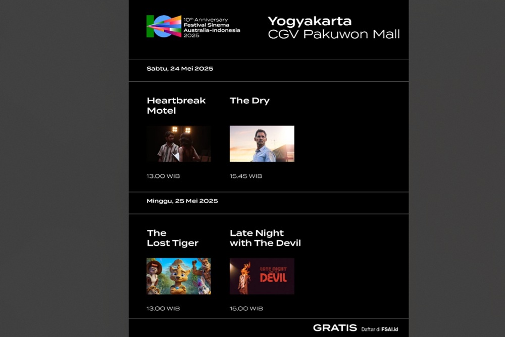 Festival Sinema Australia Indonesia Hadir Lagi hingga 14 Juni 2025