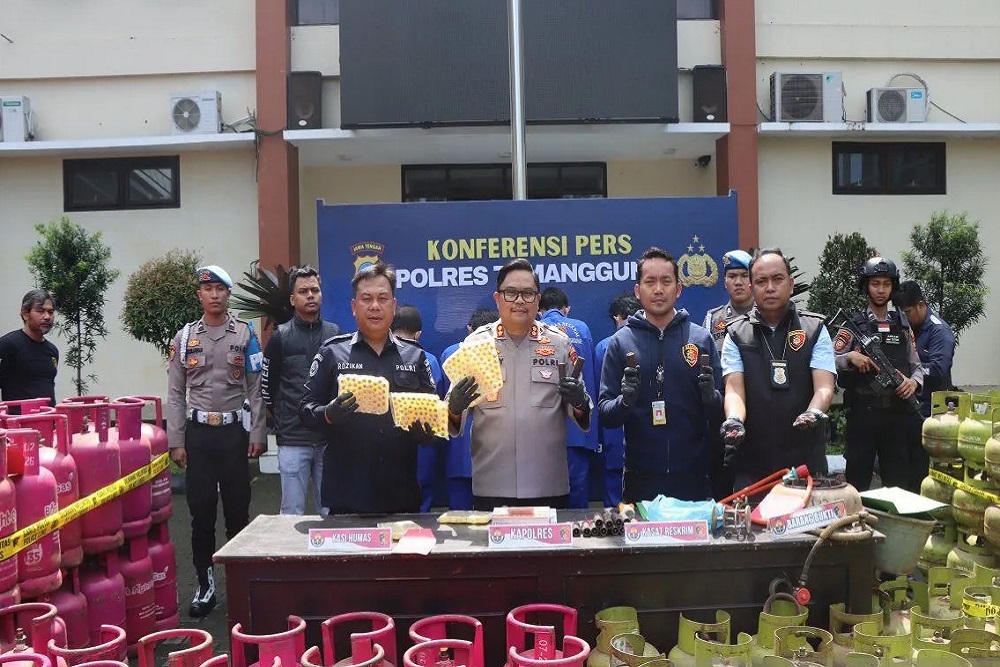 Polisi Ringkus Tiga Pengolos Gas Elpiji Bersubsidi di Temanggung