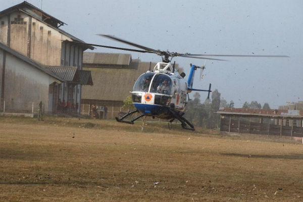 Helikopter Mendarat di Jalan Tol Jogja Solo, Bukan Kecelakaan Tapi Simulasi