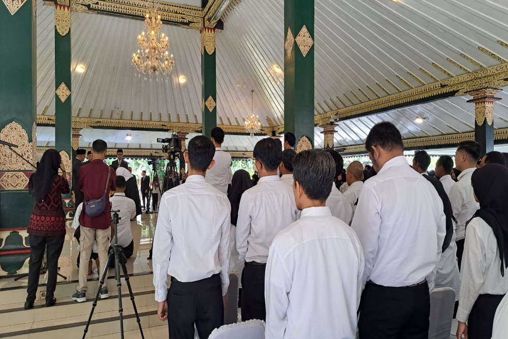 Mengabdi Selama 33 Tahun Tugimin Akhirnya Dilantik sebagai PPPK di Sleman