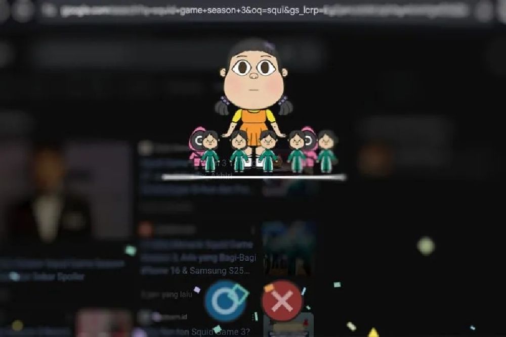 Begini Cara Bermain Squid Game Sesi 3 di Google Doodle