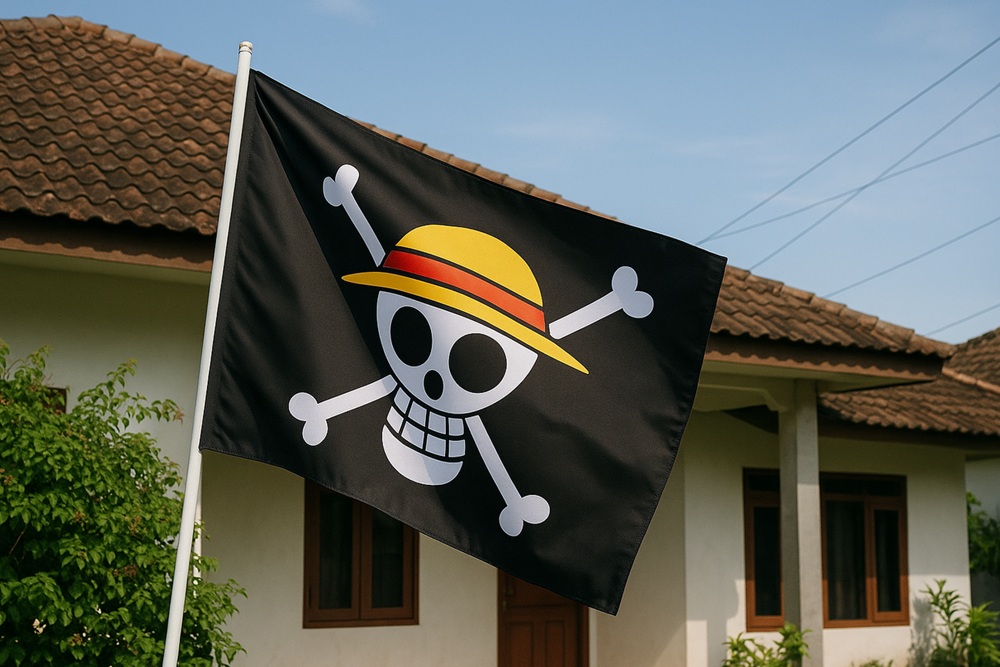 Polda Banten Ancam Menindak Tegas Warga Pengibar Bendera One Piece
