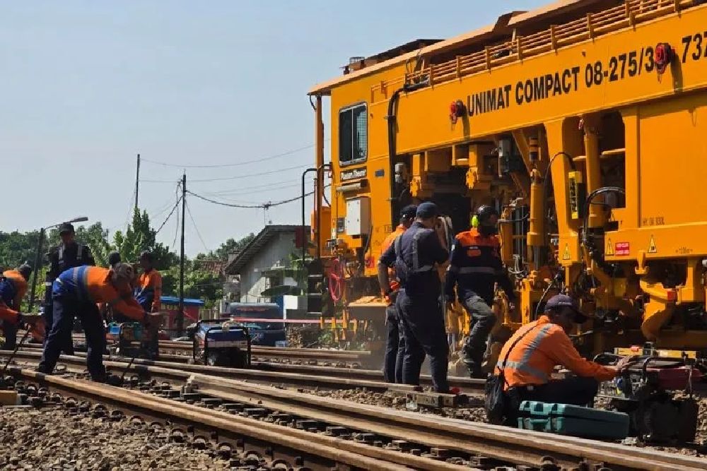 Perlintasan di Lokasi KA Argo Bromo Anggrek Anjlok Kini Bisa Dilewati