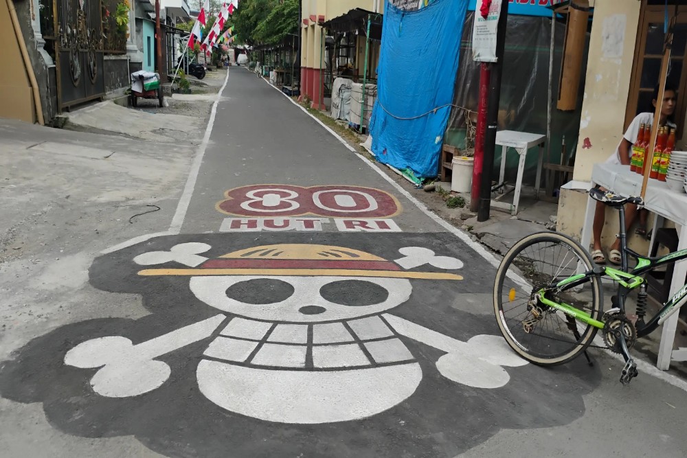 Ada Mural One Piece di Losari Semanggi Solo