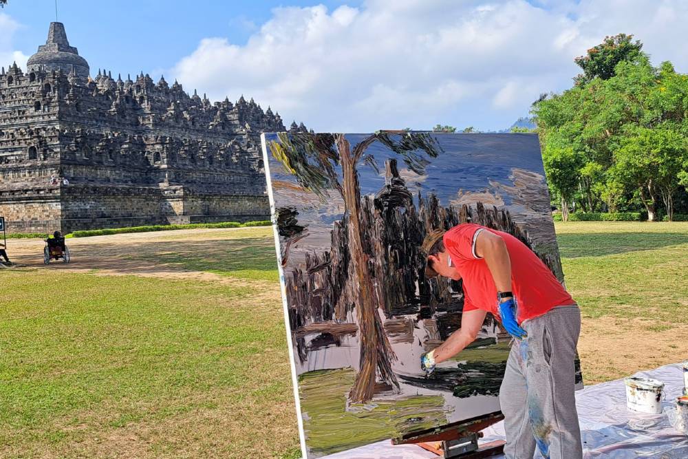 Kolaborasi SBY Art Community dan BOB Promosikan Candi Borobudur Sebagai Sumber Inspirasi Seni Budaya