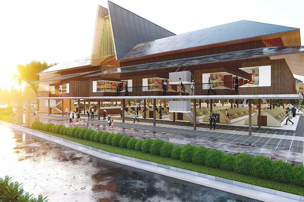 Pasar Induk Godean Bakal Dilengkapi Foodcourt Menghadap Bukit Menoreh