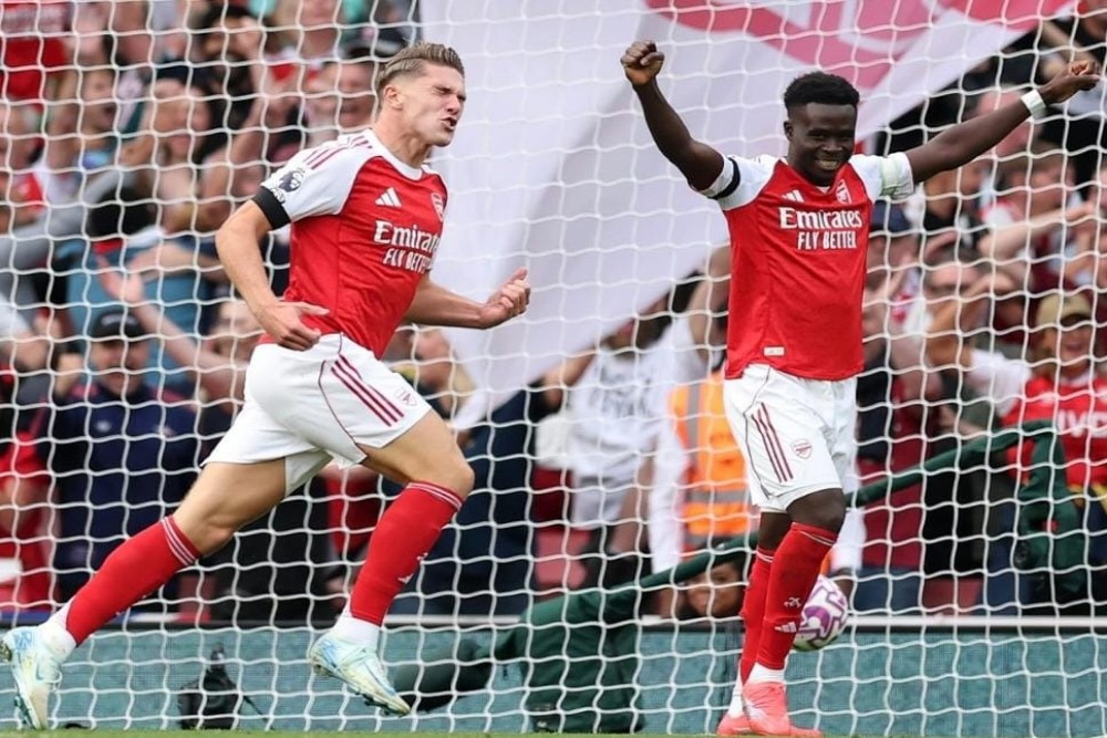 Hasil Arsenal vs Leeds: Skor 5-0