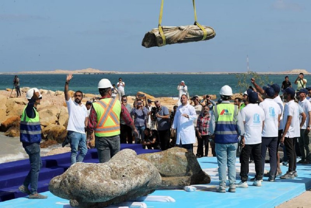 Mesir Kembali Temukan Arkeologis di Laut Mediterania, Ini Penampakannya