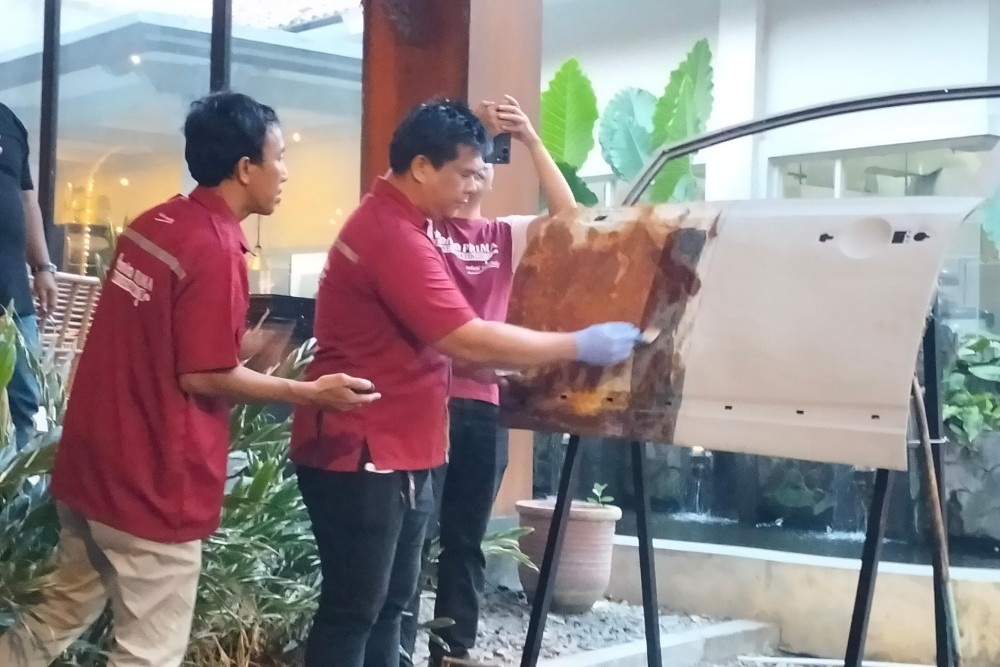 Pegiat Otomotif Berkumpul, Demo Pengecatan Mengatasi Bodi Mobil Berkarat