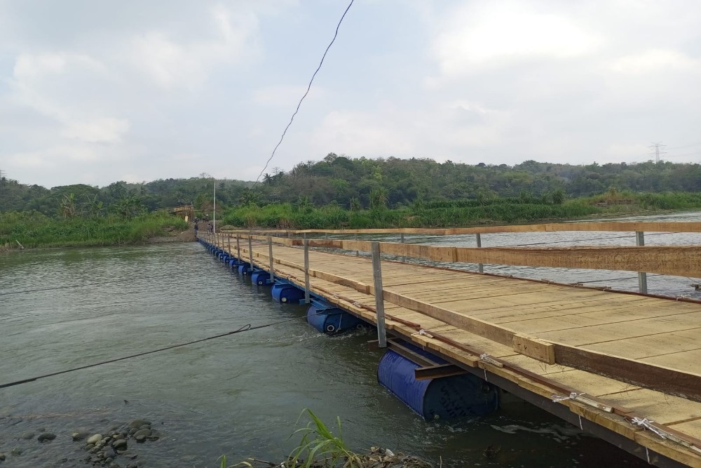 Viral Jembatan Apung Sungai Progo, Pemkab Bantul Soroti Keselamatan
