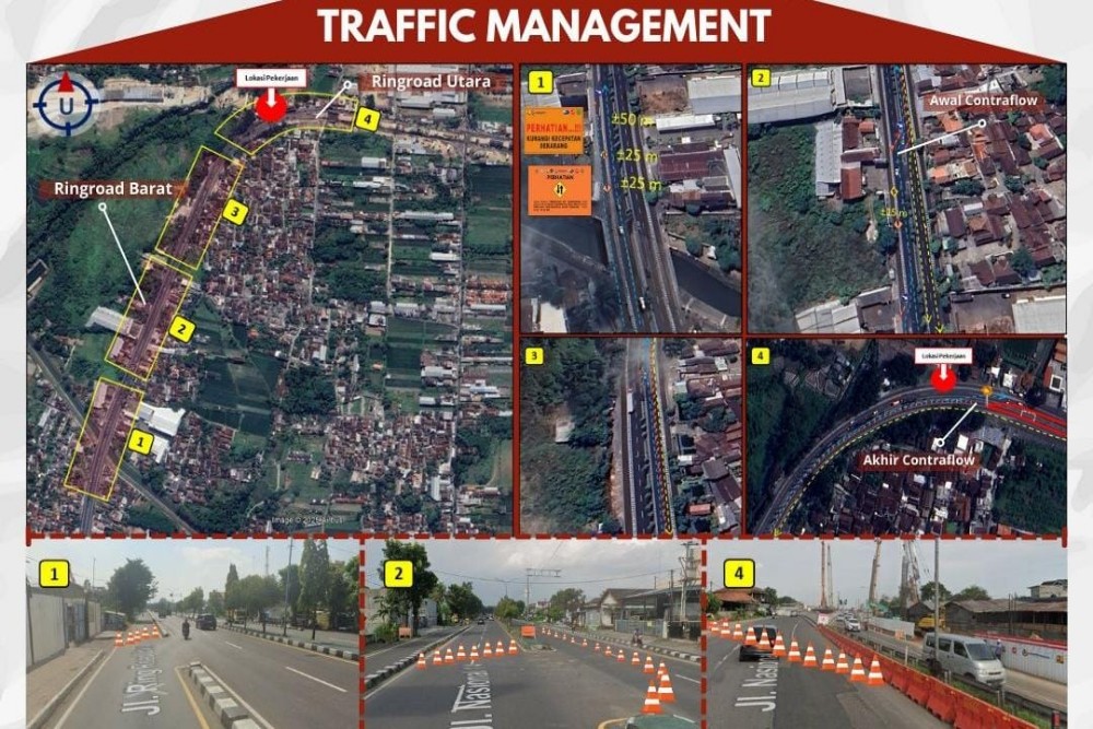 Pemutaran Pierhead Tol Jogja-Solo, Ring Road Utara Contraflow