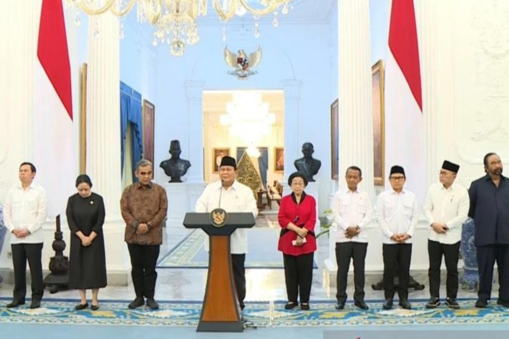 Megawati Dampingi Prabowo di Istana, Bahas Kondisi Bangsa